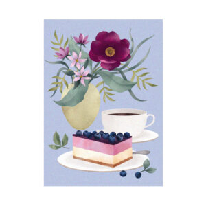 Mustikkaa ja valkosuklaata